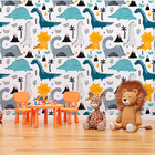 Papel De Parede Infantil Dinossauros Masculino 10 Metros