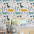 Papel De Parede Infantil Dinossauros Modelo 05-60x300cm