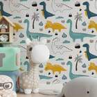 Papel De Parede Infantil Dinossauros Modelo 05-60x300cm