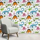 Papel De Parede Infantil Dinossauros Modelo 06-60x300cm