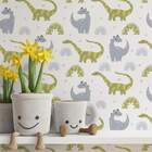 Papel De Parede Infantil Dinossauros Modelo 37-60x300cm