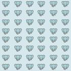 Papel De Parede Infantil Elefante Azul