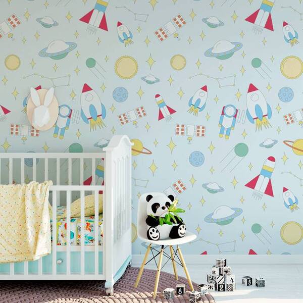 Papel De Parede Infantil Espaço N4142 - 10m