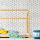 Papel De Parede Infantil Estrelas E Gatinhos 2,70x0,57m