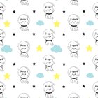 Papel De Parede Infantil Estrelas E Gatinhos 2,70x0,57m