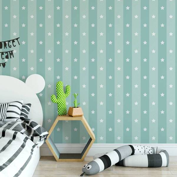 Papel De Parede Infantil Estrelas N4155 - 10m