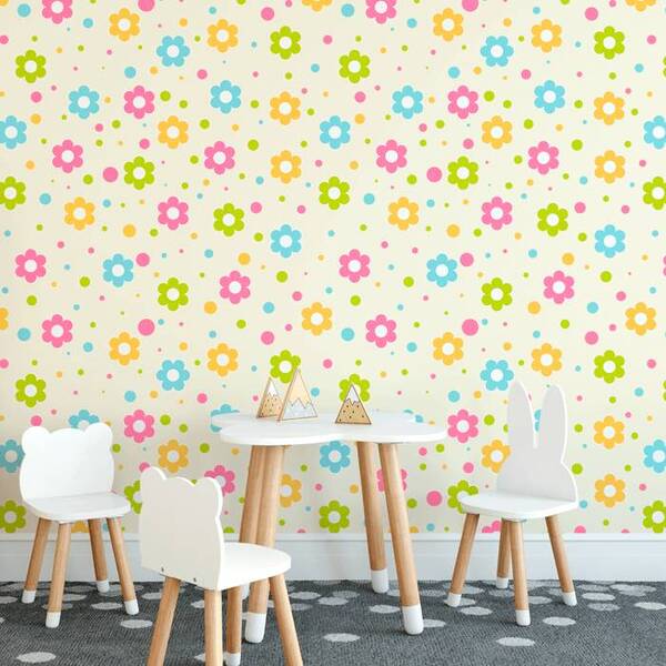 Papel De Parede Infantil Floral N4193 - 10m
