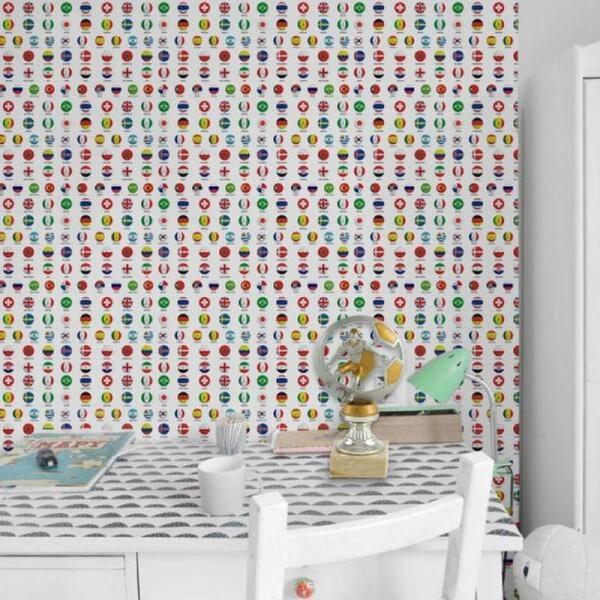 Papel De Parede Infantil Futebol Seleções Copa