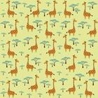 Papel de Parede Infantil Girafa Safari