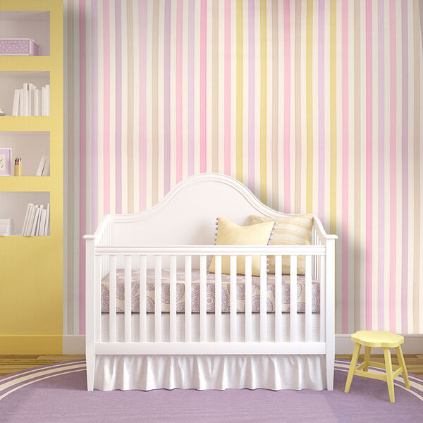 Papel De Parede Infantil Listrado
