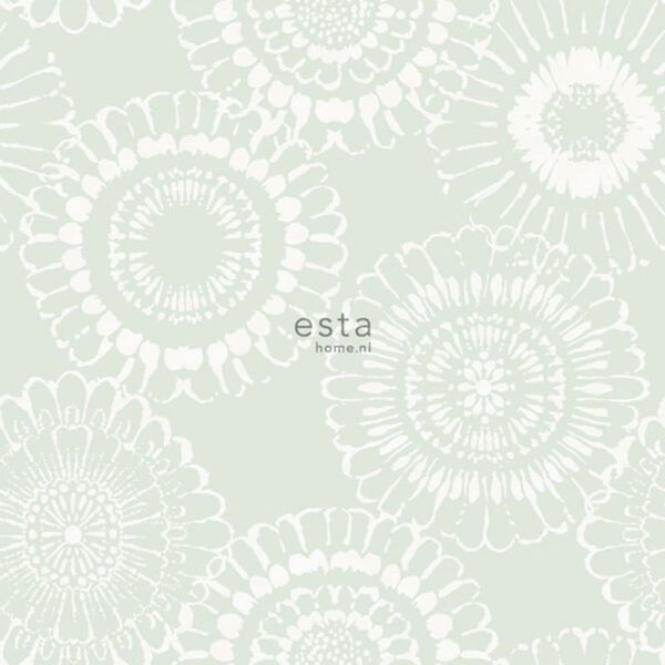 Papel De Parede Infantil Little Bandits 128861 Verde E Branco