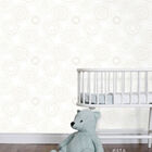 Papel De Parede Infantil Little Bandits 138910 Cinza E Branco