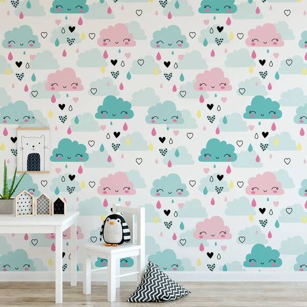 Papel De Parede Infantil Nuvem N4330 - 10m