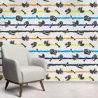 Papel De Parede Infantil Ossos De Dinossauros-60x300cm