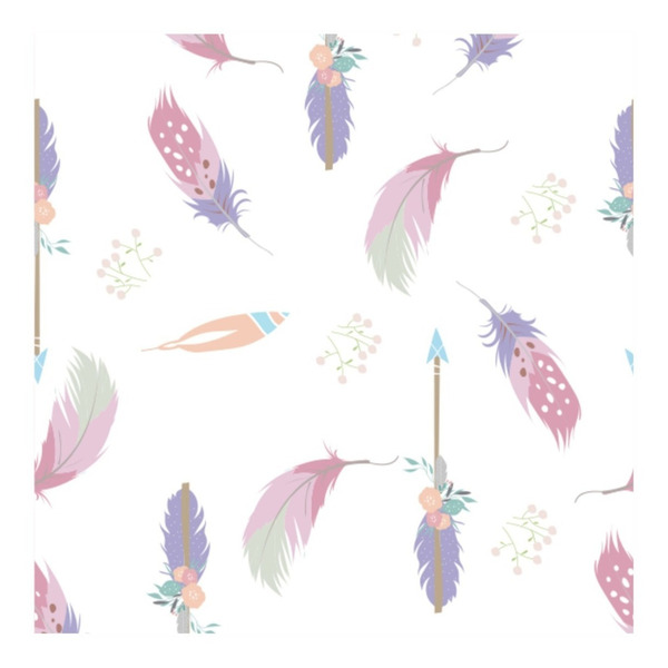 Papel De Parede Infantil Peninhas Aquarela - 3,00m