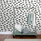 Papel De Parede Infantil Preto E Branco Quarto Importado 4m²