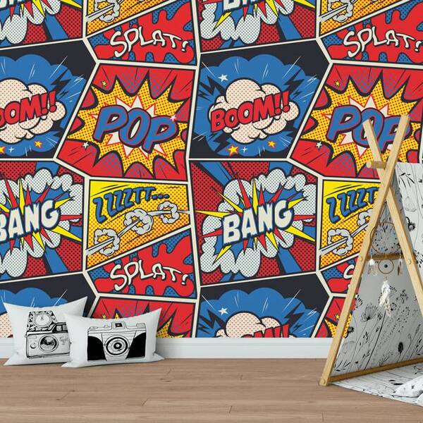 Papel De Parede Infantil Quadrinhos Hq N4127 - 10m