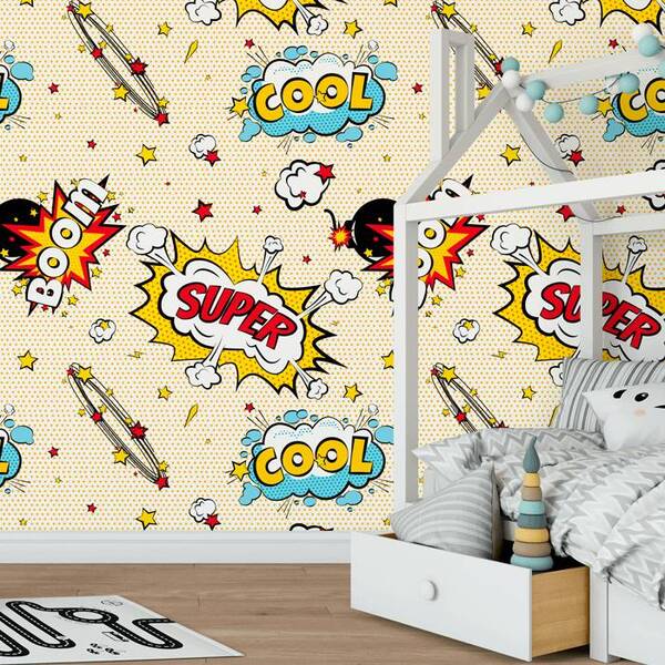 Papel De Parede Infantil Quadrinhos Hq N4135 - 10m