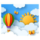 Papel De Parede Infantil Quarto Criança Balão Sala Adesivo -