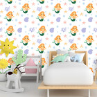 Papel De Parede Infantil Sereia De Calda Verde 10 Metros