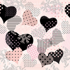 Papel De Parede Infantil Teen Fundo Rosa Com Corações 3,0m