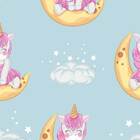 Papel De Parede Infantil Unicornio Lua Para Quarto E Sala