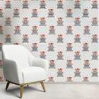 Papel De Parede Infantil Ursinho Com Boina-60x300cm