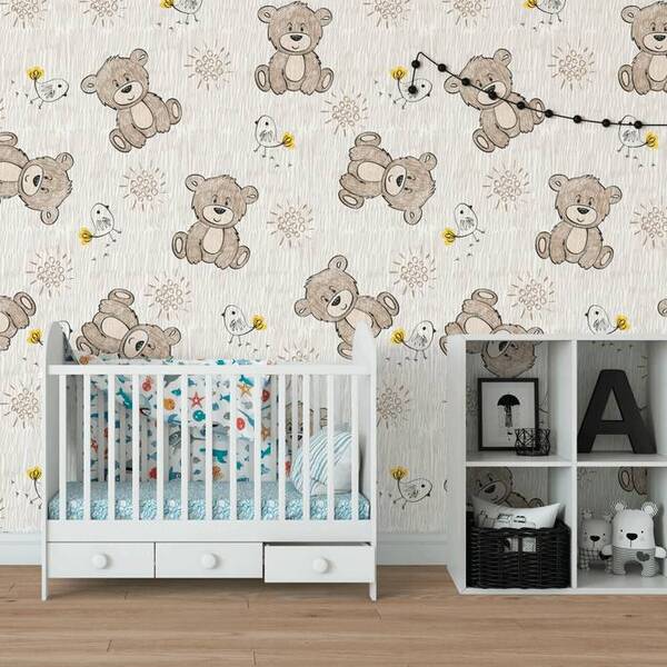 Papel De Parede Infantil Ursinho N4413 - 10m