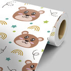 Papel De Parede Infantil Ursinhos Modelo 10-60x300cm