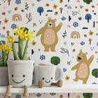 Papel De Parede Infantil Ursinhos Modelo 12-60x300cm