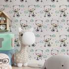 Papel De Parede Infantil Ursinhos Modelo 18-60x300cm