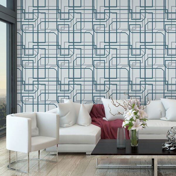 Papel De Parede Intersecção - 0 50 X 3 00 Metros