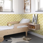 Papel De Parede Italiano Amarelo Estampa Girafa Infantil 4m²