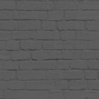 Papel De Parede Italiano Preto 3d Tijolinho Quarto Sala 4m²