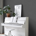 Papel De Parede Italiano Preto 3d Tijolinho Quarto Sala 4m²