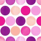 Papel De Parede Italiano Rosa Estampado Bolinhas Quarto 4m²