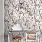 Papel De Parede Italiano Rosa Estampado Quarto Infantil 4m²