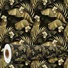 Papel De Parede Jardim Folhagem De Bananeira Flor 10m