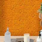 Papel De Parede Jardim Marrom Textura Geométrica Sala 3m