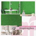 Papel De Parede Jardim Verde Textura Geométrica Viníl 3m