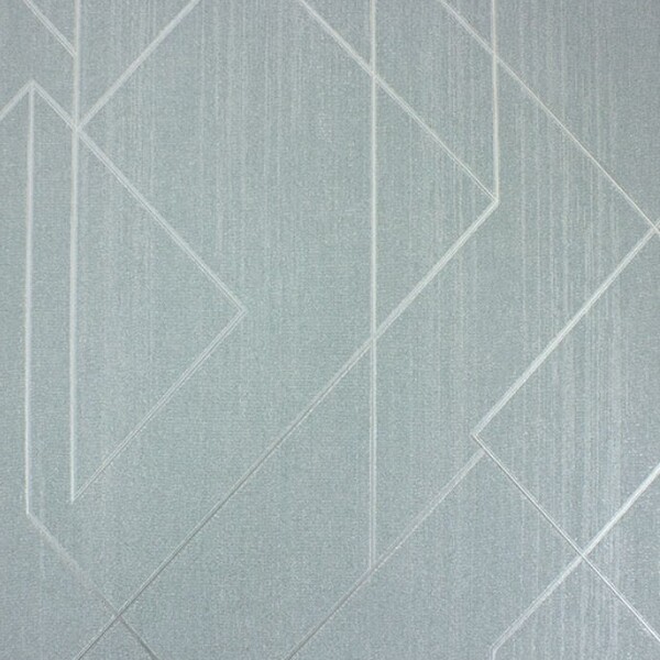 Papel De Parede Kantai Classici 5 - Geométrico Azul Acinzenta