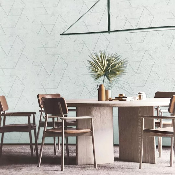 Papel Pintado Miami - Geométrico Selva Tropical Con Dorado Metálico Y Verde Marino | Decoración De Pared Fina (Fine Decor) – Lavable