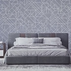 Papel De Parede Kantai Coleção White Swan Geométrico Cinza Az