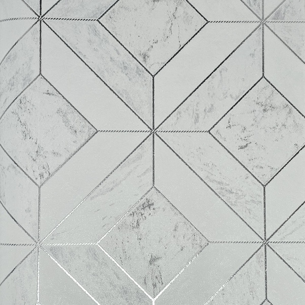 Papel De Parede Kantai Coleção White Swan Geométrico Off-whit