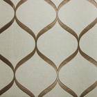 Papel De Parede Kantai Geometric - Bege Claro E Marrom