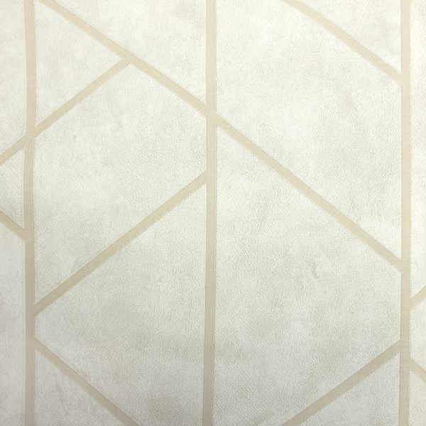 Papel De Parede Kantai Geometric - Cinza Claro