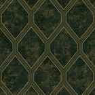 Papel De Parede Kantai Glamour - Geométrico Verde Escuro