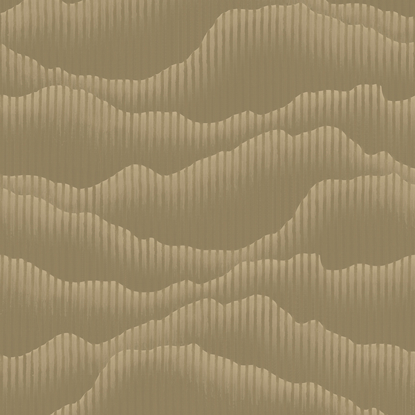 Papel De Parede Kantai Glamour - Ondas Bege