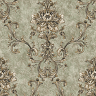 Papel De Parede Kantai Golden House 2 - Adamascado Bege