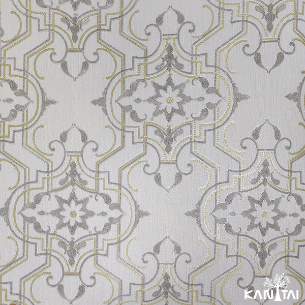 Papel De Parede Kantai Grace 4 - Efeito Bordado Classico (com